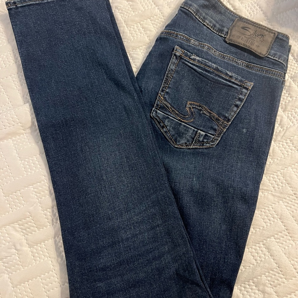 Silver Jeans Men's Dark Blue Slim Jeans